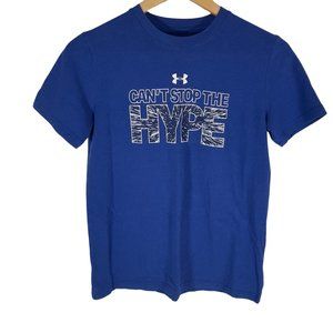 👣 5/$25 - Blue "Can't Stop The Hype" Graphic T-Shirt